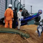 Spectacular accident in Suzuka: Williams junior lands upside down in the straw