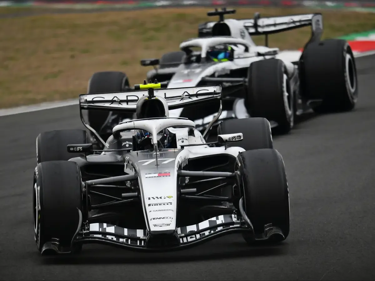 Both Cadillacs finish, but: Sergio Perez collides with teammate Valtteri Bottas