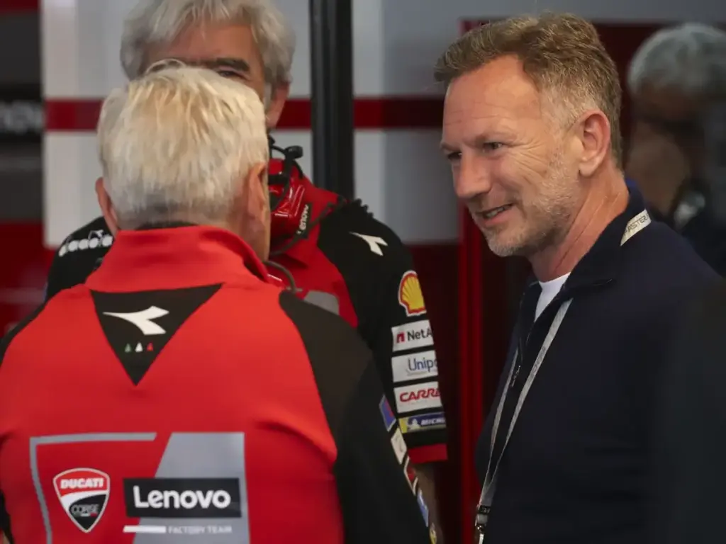 Photo for the news: Christian Horner causes speculation with MotoGP visit