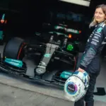 Doriane Pin completes Formula 1 test with Mercedes in Silverstone