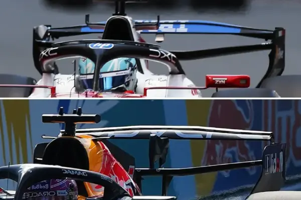 F1: The Macarena rear wings of Ferrari and Red Bull compared