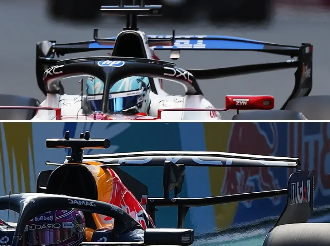 F1: The Macarena rear wings of Ferrari and Red Bull compared
