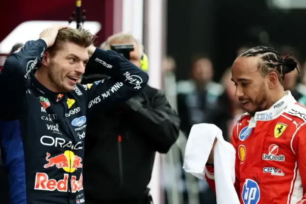 "Couldn't shake you off": Hamilton-Verstappen chat goes viral